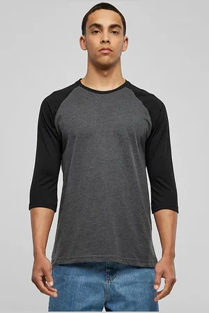 Urban classics Contrast 3/4 Sleeve Raglan Tee Cha/blk