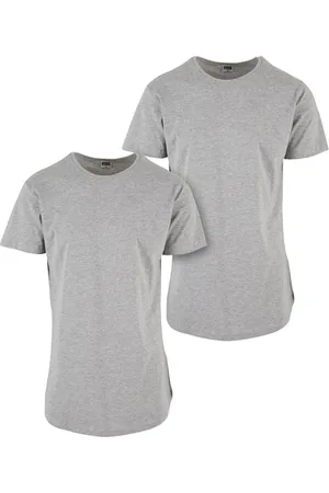 Urban classics Pre-pack Shaped Long Tee 2-pack Grey