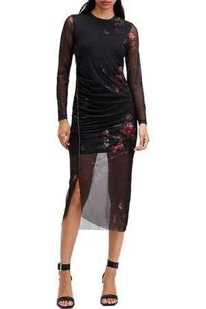 AllSaints Nora Sparkle Dress Mortem Black