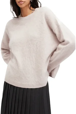 AllSaints Rebel Crew Neck Jute White