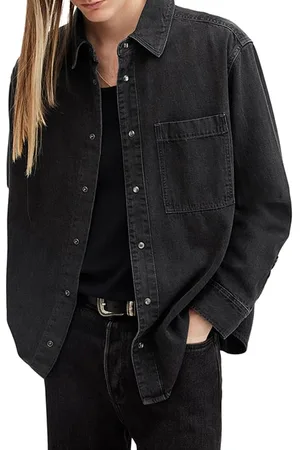 AllSaints Tolhurst Shirt Washed Black