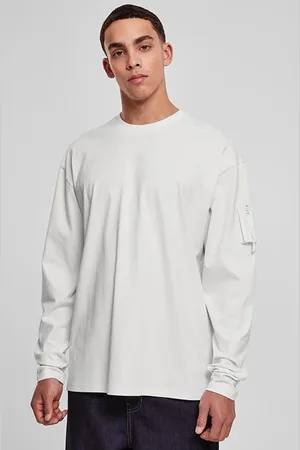 Urban classics Sleeve Pocket Longsleeve White