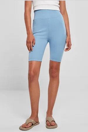 Urban classics Ladies High Waist Cycle Shorts Horizonblue