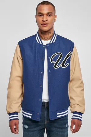 Urban classics Big U College Jacket Spaceblue