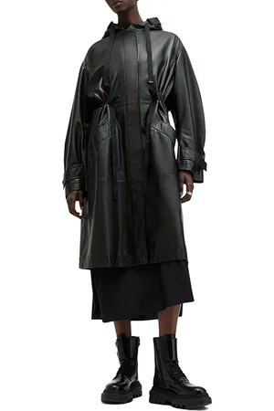 AllSaints Kelsea Lea Coat Black