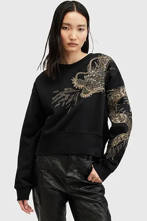 AllSaints Dragon Separo Sweat Black