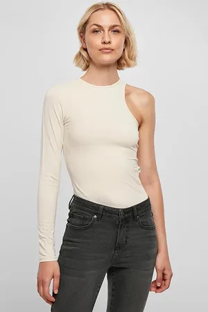 Urban classics Ladies Organic Stretch Asymmetric Body Whitesand