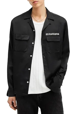 AllSaints Troya Ls Shirt Jet Black