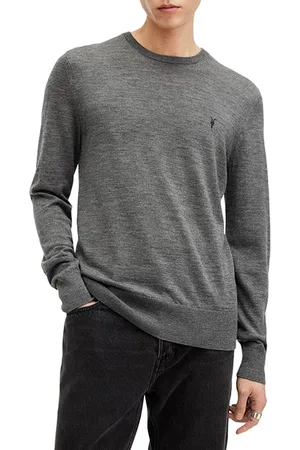 AllSaints Mode Merino Crew Carter Grey