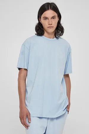 Urban classics Heavy Oversized Acid Wash Tee Balticblue