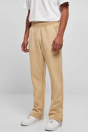 Urban classics Heavy Terry Garment Dye Slit Sweatpants Unionbeige