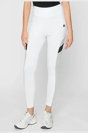 Urban classics Ladies Starter Highwaist Sports Leggings White/black