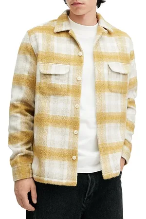 AllSaints Lapse Ls Shirt Yellow
