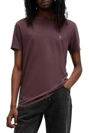 AllSaints Tonic Ss Crew Beet Red