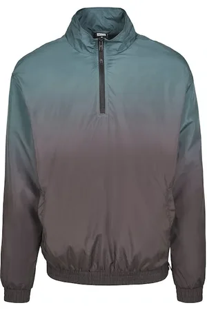 Urban classics Gradient Pull Over Jacket Black/bottlegreen