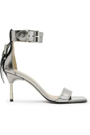 AllSaints Noir Mid Sandal Gunmetal Grey