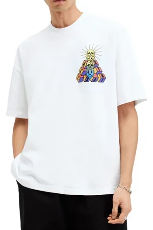 AllSaints Plateau Ss Crew Optic White
