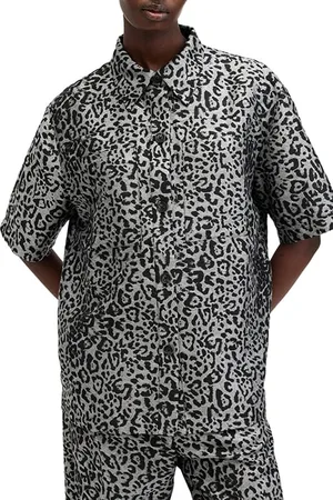 AllSaints Jemi Leppo Shirt Silver Grey