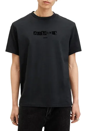 AllSaints Montage Ss Crew Washed Black