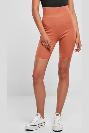 Urban classics Ladies High Waist Cycle Shorts Terracotta