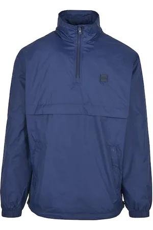 Urban classics Stand Up Collar Pull Over Jacket Darkblue