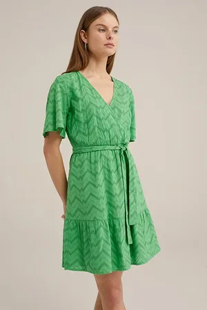 WE Fashion Dress Short Bright Green