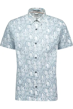 No Excess Shirt Short Sleeve Jersey Allover Printed Jersey Aqua