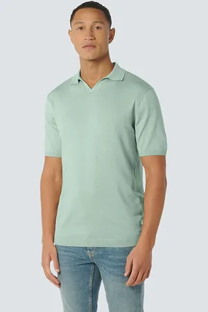 No Excess Pullover Short Sleeve Polo Solid Mint