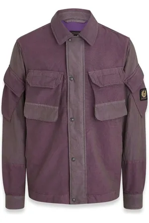 Belstaff Canteen Jacket Pavement/purple Wine