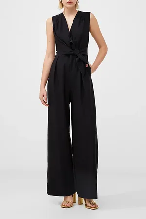 French Connection Palazzo Sless Jumpsuit Black