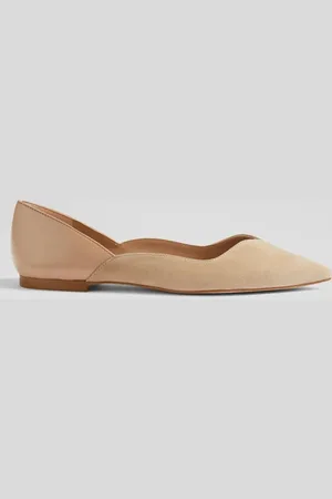 LK Bennett Iris Pointed Ballerina Shoes Trench