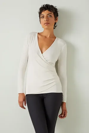 LK Bennett Eames - Long-sleeved Top Ivory