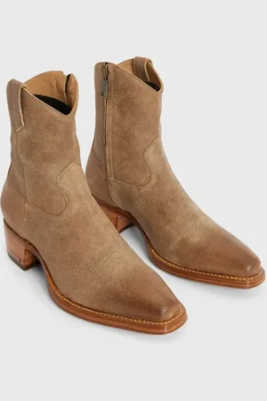 John Varvatos Walker Western Boot Lt Brown