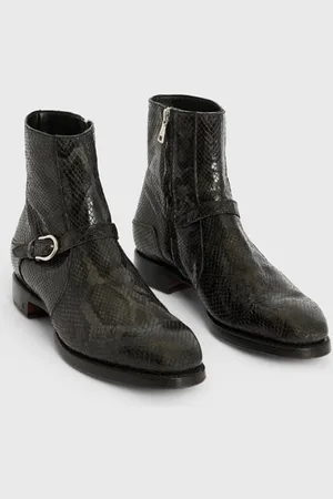 John Varvatos Regent Buckle Boot Iron Grey