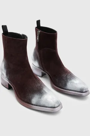 John Varvatos Walker Zip Boot Plum