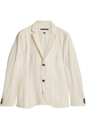 John Varvatos Slim Fit Jacket With Pintuck Details China White