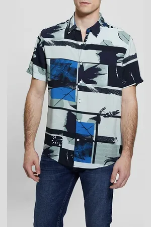 Guess GUESS Ss Eco Rayon Palm Co Palm Collage