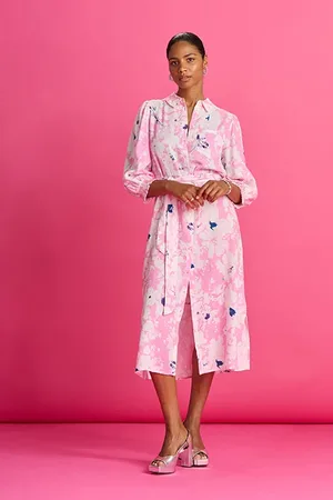 POM Amsterdam Dress - Beau Lilies Pink