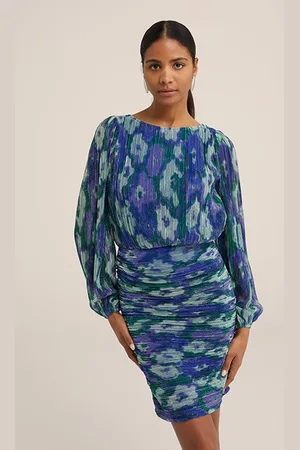 WE Fashion Dress Midi Cobalt Blue