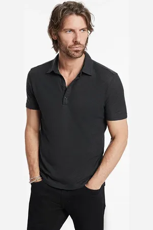 John Varvatos Paloma Regular Fit Ss Polo Black