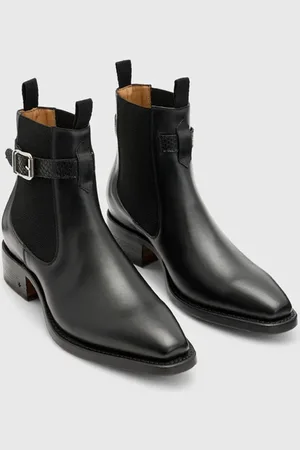 John Varvatos Walker Buckle Chelsea - Ankle Buckle Black