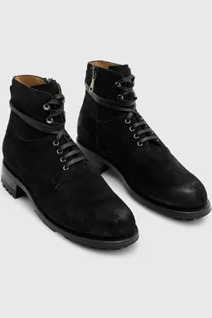 John Varvatos Moto Work Boot Mineral Blk