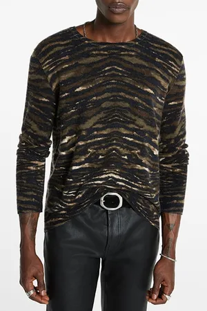 John Varvatos Sobrado Regular Fit Ls Sweater Dark Brown
