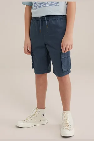 WE Fashion Cargo Pants Greyish Blue