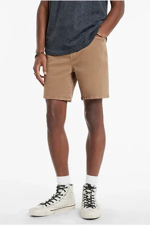 John Varvatos Garry Garment Dyed Short Clay Brown