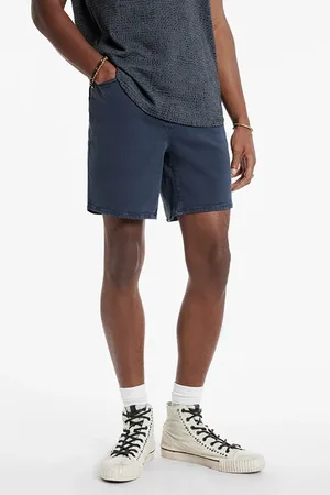 John Varvatos Garry Garment Dyed Short Navy