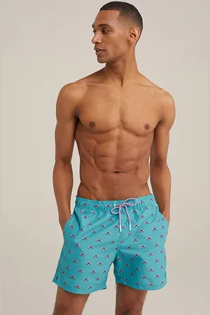 WE Fashion Beach Short Green Blue