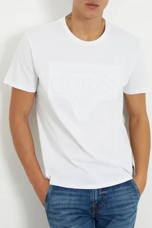 Guess GUESS Ss Bsc Embossed Gues Pure White