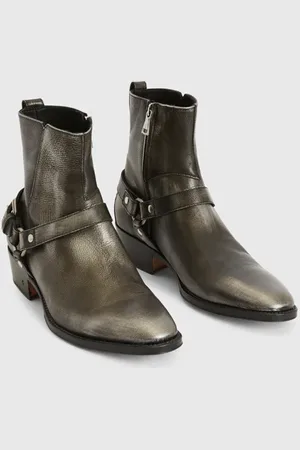John Varvatos Ludlow Harness Boot Griffin Grey