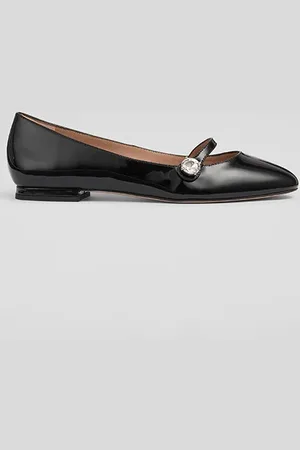 LK Bennett Demi Crystal Ballerina Shoes Black